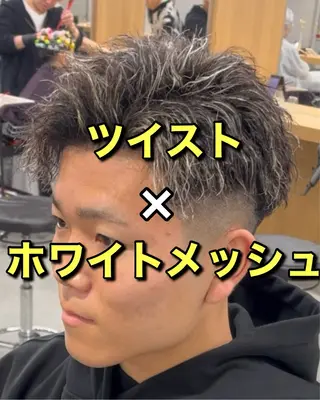 カラー パーマ メンズ メンズ特化⚡️パーマ テッタのヘアスタイル