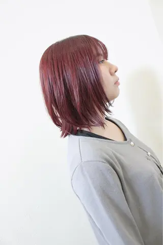 ミディアム カラー 土居 正季のヘアスタイル