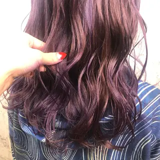 セミロング カラー 小顔レイヤー/ ベージュ🤍Rieのヘアスタイル