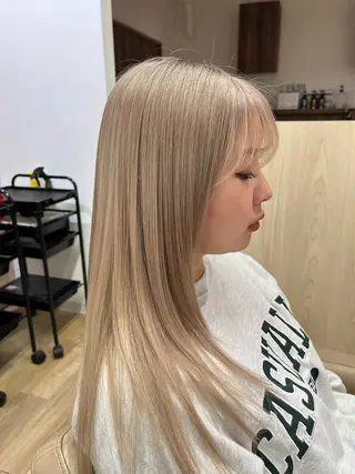セミロング カラー 斉藤 翔平のヘアスタイル