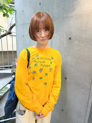 ショート カラー 艶カラー/パーマ 🐕🦺Nagiのヘアスタイル