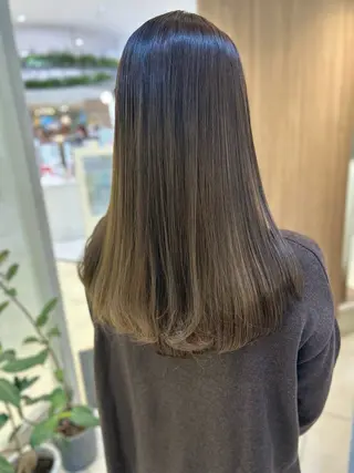 ロング カラー 縮毛矯正/髪質改善/ 艶髪ササキナツミのヘアスタイル