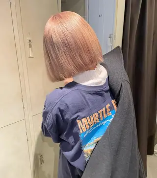 ミディアム カラー ハイトーンカラー♡ yuのヘアスタイル