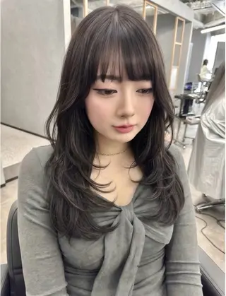 セミロング sense. みなとのヘアスタイル