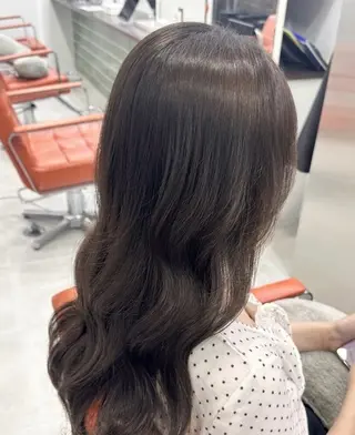 セミロング パーマ aini上本町 吉元直明のヘアスタイル