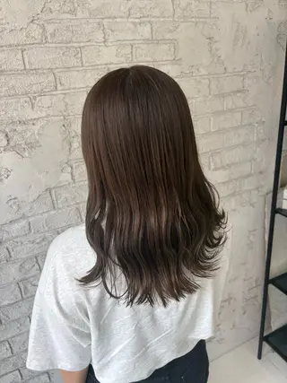 セミロング 韓国レイヤー/ブリ ーチ🩶Momo🩶のヘアスタイル