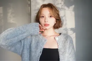 ショート カラー パーマ ボブ/レイヤーカット /表参道 yunaのヘアスタイル
