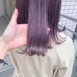 ミディアム カラー パーマ ヘアアレンジ メンズ ネイル マツエク・マツパ 天神レイヤーカット No.1💖マユカのヘアスタイル