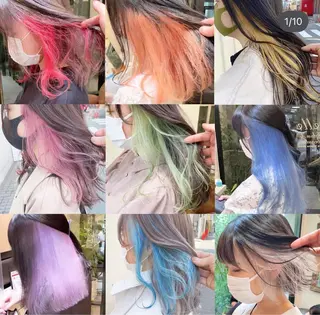 ロング カラー 抜きっぱなしブロンド /ハイトーン/カナタのヘアスタイル
