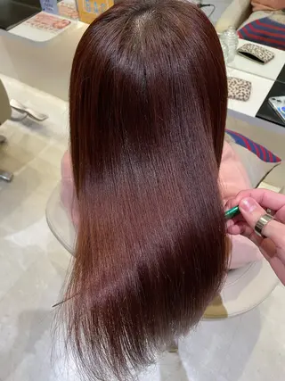セミロング 髪質改善・縮毛矯正 濱　泰賀のヘアスタイル