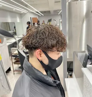 パーマ メンズ 京都河原町 メンズパーマ助川龍哉のヘアスタイル