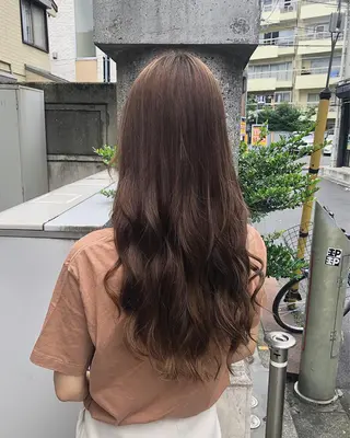 ミディアム カラー ヘアアレンジ TOKI /透明感/原宿のヘアスタイル