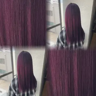 ロング カラー 髙橋 李里亜のヘアスタイル