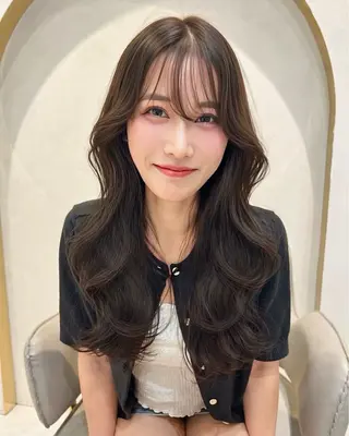 ロング 小田裕也 チャンモリパーマのヘアスタイル