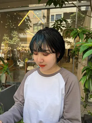 ショート カラー 韓国好き🇰🇷 美容師MIKUのヘアスタイル