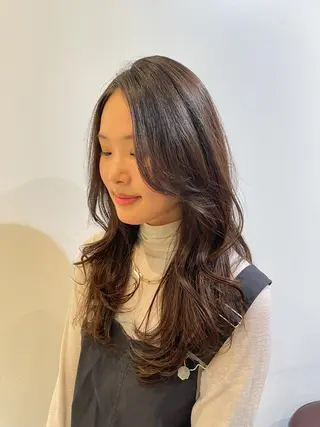 ロング カラー ヘアアレンジ REONA🪽✨薬院 レイヤーカット🫧のヘアスタイル