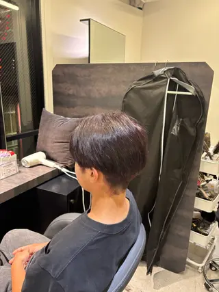 ショート カラー メンズ 小林蒼太 梅田モデル募集のヘアスタイル