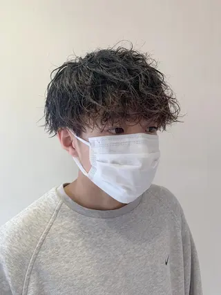 ショート パーマ メンズ 失敗しないパーマ 稲葉/草薙のヘアスタイル