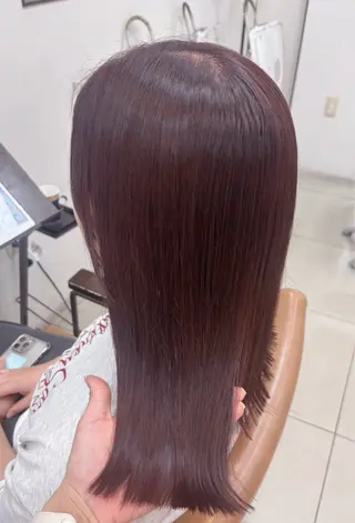ミディアム カラー 頭皮×髪質改善 透明感カラー💎中村のヘアスタイル