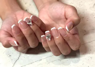 ネイル 韓国/ワンホン/長さ 出しつけ放題🎀のネイルデザイン