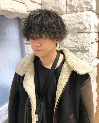 パーマ ヘアアレンジ メンズ メンズ特化✂️栗原 侑也のヘアスタイル