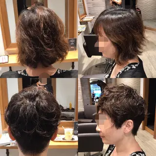 ショート カラー パーマ TELA HAIR 幕張本郷店　千尋のヘアスタイル