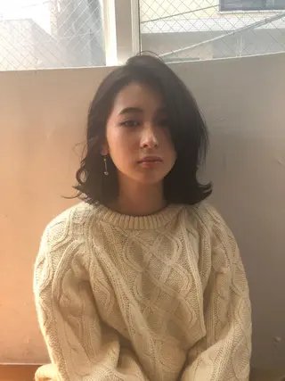 ミディアム カラー 白髪ぼかし/ショート /ミニボブだいじのヘアスタイル