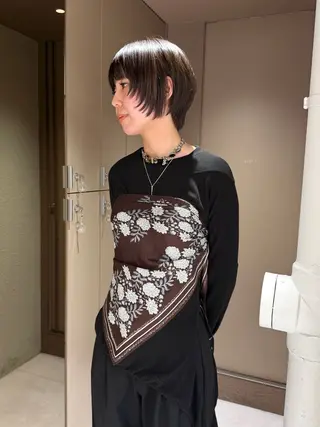 ショート rino🤍 恵比寿レイヤーカットのヘアスタイル