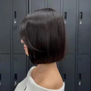 ショート カラー ヘアアレンジ ボブ指名1位/パツッ とボブ/似合わせのヘアスタイル