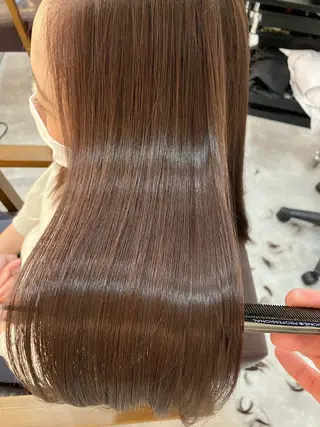 ロング カラー ヘアアレンジ キッズ 横浜関内髪質改善 re:Magoのヘアスタイル