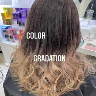 ミディアム カラー エクステ🩵ブリーチ 韓国ヘア🩵KAEのヘアスタイル
