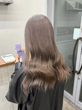 セミロング カラー 透明感艶カラー/ Hao 🎀のヘアスタイル