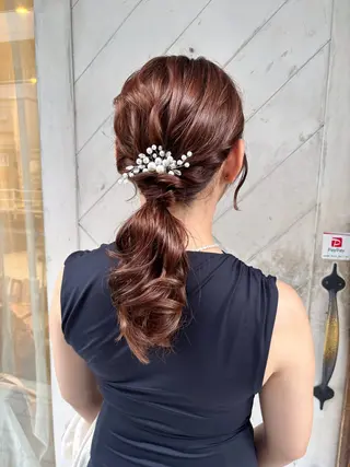 ミディアム ヘアアレンジ Noel .⋆𝜗𝜚のヘアスタイル