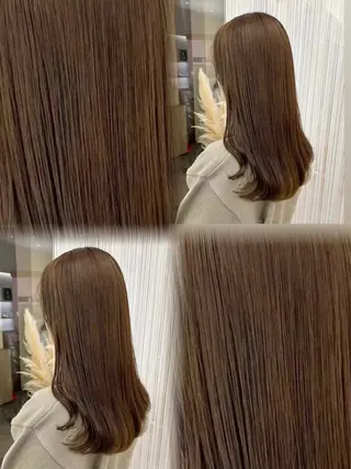 ロング カラー ParveMix 岡本えりかのヘアスタイル