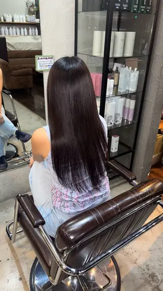 ロング 小池 かなこのヘアスタイル
