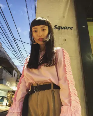 ロング カラー フレンチボブパーマ Yuukiのヘアスタイル