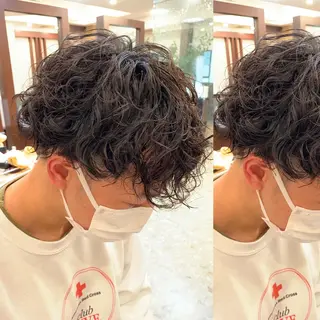 ショート パーマ メンズ 三ツ井凌 【ヘアケアサロン】のヘアスタイル