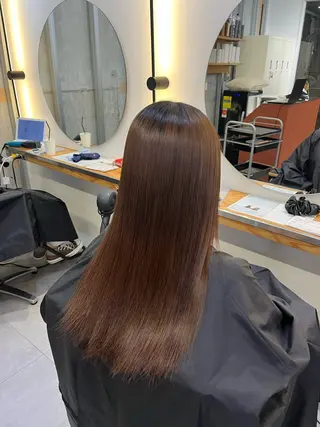 ロング 冨田 悠稀/ 髪質改善縮毛&カラーのヘアスタイル