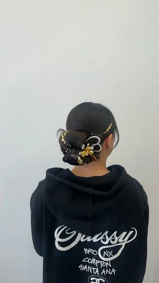 ヘアアレンジ ヘアメイク🌷 着付👘ハルのヘアスタイル