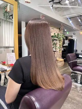 ロング カラー Saki💛心斎橋 髪質改善/艶カラーのヘアスタイル