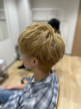 ショート カラー メンズ メンズサロン LiGKAITO🦖のヘアスタイル