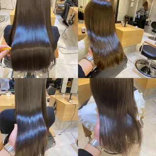 セミロング Zina髪質改善 艶カラー✨のヘアスタイル