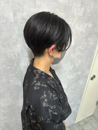 ショート モテ髪/ボブ/ショー ト/アダチフウトのヘアスタイル