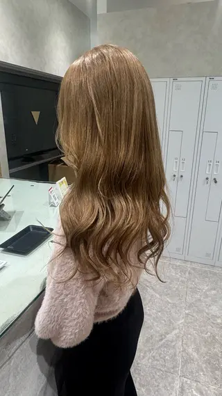 セミロング カラー 札幌ブリーチカラー/ ダブルカラー/ドイのヘアスタイル
