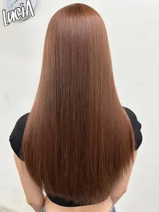 ロング カラー ヘアアレンジ MISAKIエクステ ブリーチ\5900のヘアスタイル