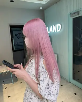 ロング ツヤ髪ハイトーン💖 💫Hikaru💫のヘアスタイル