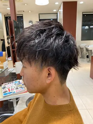 ショート カラー メンズ 赤間 飛鳥のヘアスタイル