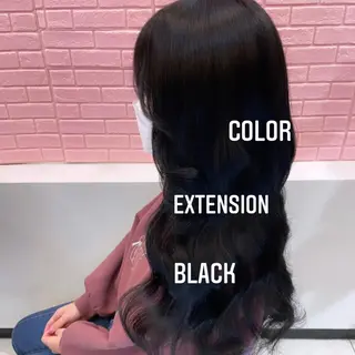 ロング カラー エクステ🩵ブリーチ 韓国ヘア🩵KAEのヘアスタイル