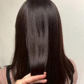 セミロング カラー 縮毛矯正/ワンカラー モデル募集🫧田村のヘアスタイル