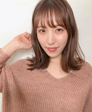 ミディアム 韓国風/髪質改善/ ナガヤアキラのヘアスタイル